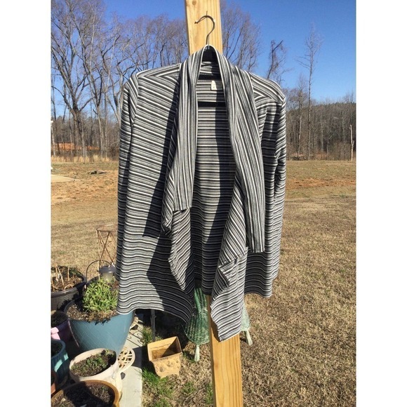 O’Neill size medium open striped cardigan women comfy business casual m woman - Picture 1 of 9